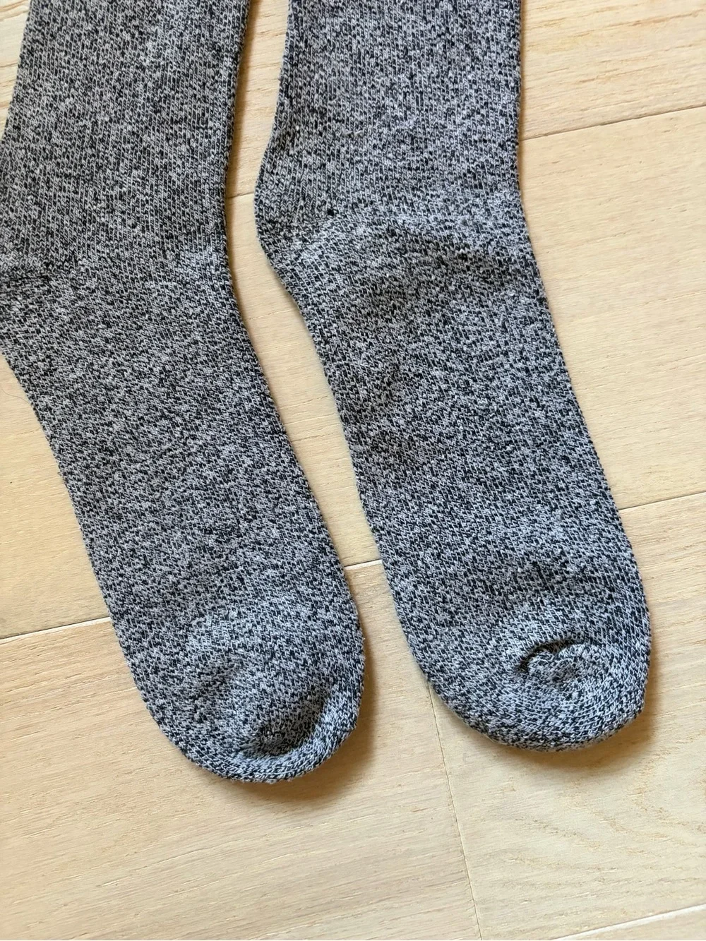 Men's Gray Marled Crew Socks - Comfortable Everyday Wear